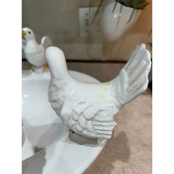 Doves Bird Bath Bowl-Italian Ceramic - Picture 10 of 14